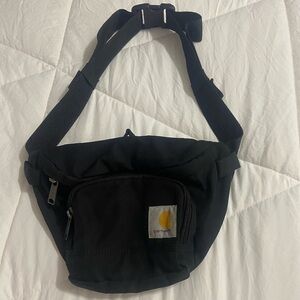 Carhartt Black Compact Waist Pack with Front Pocket